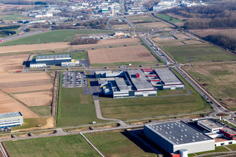 Building and production halls on the premises of SEW-USOCOME usine de Brumath in Bernolsheim in Grand Est, France