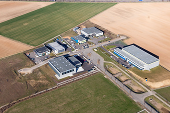 Mommenheim in the state Bas-Rhin, France from the plane