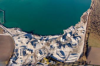 Gambsheim in the state Bas-Rhin, France out of the air