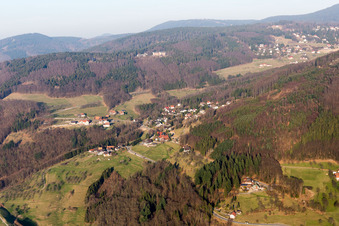 Aerial view of From the west in Sasbachwalden in the state Baden-Wuerttemberg, Germany