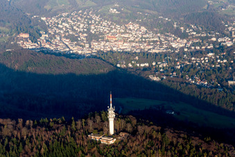Transmission mast on the Fremersberg in Baden-Baden in the state Baden-Wuerttemberg, Germany