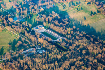 Building complex in the park of the castle Favorite in Rastatt in the state Baden-Wurttemberg, Germany