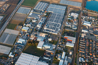 Draisstr industrial area in Muggensturm in the state Baden-Wuerttemberg, Germany