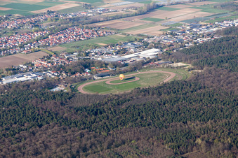 Herxheim bei Landau in the state Rhineland-Palatinate, Germany from above