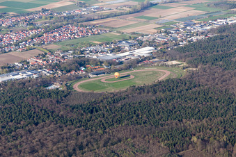 Herxheim bei Landau in the state Rhineland-Palatinate, Germany out of the air