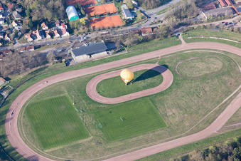 Herxheim bei Landau in the state Rhineland-Palatinate, Germany seen from above