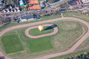 Herxheim bei Landau in the state Rhineland-Palatinate, Germany from the plane
