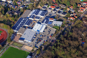 Quartier Lanzet with EDEKA Albrecht and Hagebau Kompakt - Gillet Baustoffe GmbH in Herxheim bei Landau in the state Rhineland-Palatinate, Germany