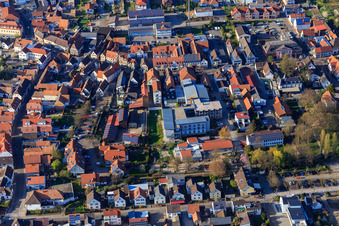 Herxheim Primary School and Elmar Weiller Festival Hall Herxheim in Herxheim bei Landau in the state Rhineland-Palatinate, Germany