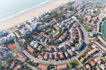Caorle in the state Metropolitanstadt Venedig, Italy out of the air