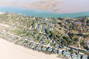 Bibione Pineda in the state Veneto, Italy from above