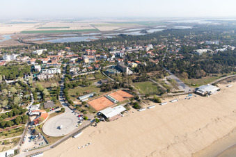 Bibione Pineda in the state Veneto, Italy out of the air