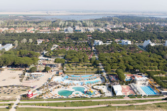 Aerial photograpy of Bibione in the state Veneto, Italy
