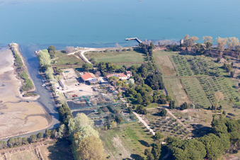 Oblique view of Caserma di Canal Muro in the state Friuli Venezia Giulia, Italy
