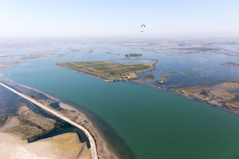 Aerial photograpy of Grado in the state Gorizia, Italy