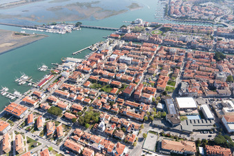 Grado in the state Gorizia, Italy seen from above