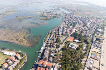 Grado in the state Gorizia, Italy seen from a drone