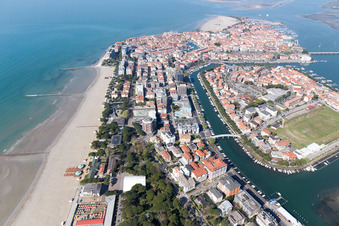 Aerial photograpy of Grado in the state Gorizia, Italy
