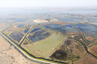Caserma di Canal Muro in the state Friuli Venezia Giulia, Italy from the drone perspective