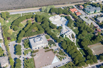 Aerial photograpy of Lignano Sabbiadoro in the state Udine, Italy