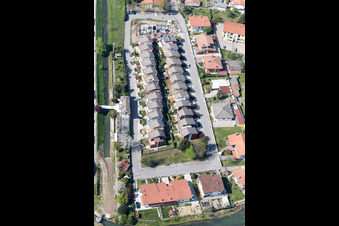 Aerial photograpy of Fossalta di Portogruaro in the state Veneto, Italy