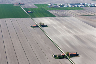 Aerial view of Zecchetto in the state Veneto, Italy