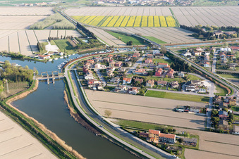 Aerial view of Brian in the state Veneto, Italy