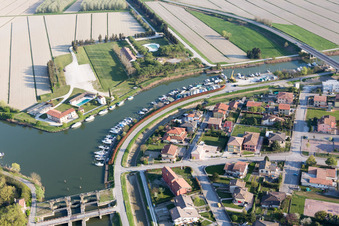 Aerial photograpy of Brian in the state Veneto, Italy