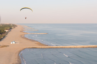 Aerial view of Ca' Pasquali in the state Veneto, Italy