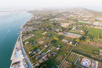 Punta Sabbioni in the state Veneto, Italy out of the air