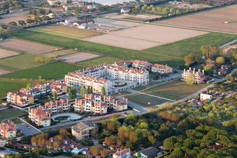 Aerial photograpy of Cavallino-Treporti in the state Veneto, Italy