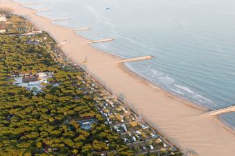Ca' Pasquali in the state Veneto, Italy from above
