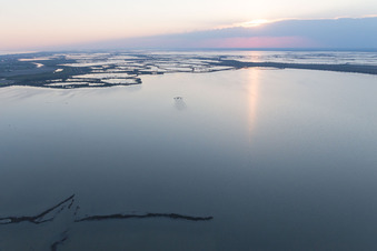 Bird's eye view of Jesolo in the state Metropolitanstadt Venedig, Italy