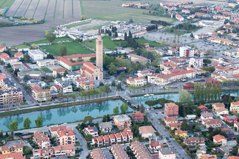 Jesolo in the state Metropolitanstadt Venedig, Italy viewn from the air