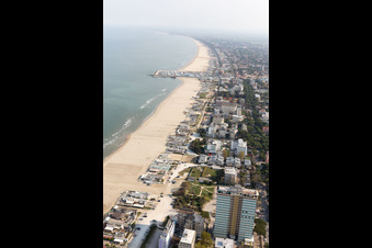 Aerial view of Milano Marittima in the state Emilia Romagna, Italy