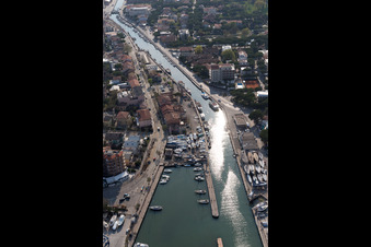 Milano Marittima in the state Emilia Romagna, Italy from the plane