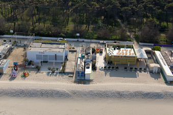 Aerial photograpy of Zadina Pineta in the state Emilia Romagna, Italy