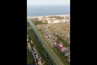 Zadina Pineta in the state Emilia Romagna, Italy from above