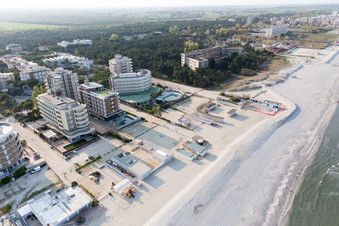 Milano Marittima in the state Emilia Romagna, Italy viewn from the air