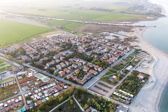 Lido DI Dante in the state Emilia Romagna, Italy from above