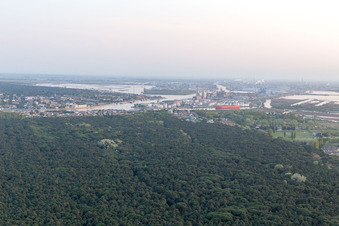Aerial view of Marina Romea in the state Emilia Romagna, Italy