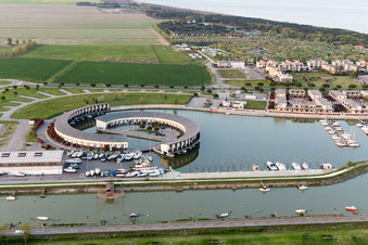 Casalborsetti in the state Emilia Romagna, Italy out of the air