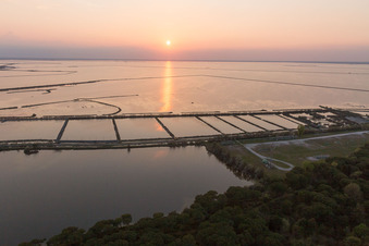 Oblique view of La Cascina in the state Emilia Romagna, Italy