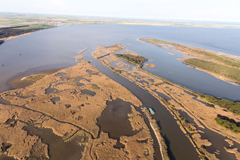 Aerial photograpy of Volano in the state Emilia Romagna, Italy