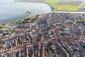 Comacchio in the state Ferrara, Italy out of the air