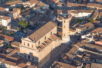 Comacchio in the state Ferrara, Italy from the plane