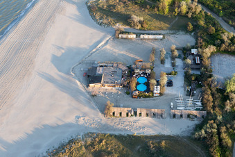 Lido di Spina in the state Emilia Romagna, Italy out of the air