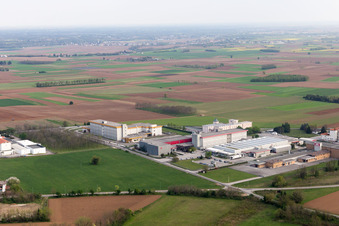 Oblique view of Aonedis di Qua in the state Friuli Venezia Giulia, Italy
