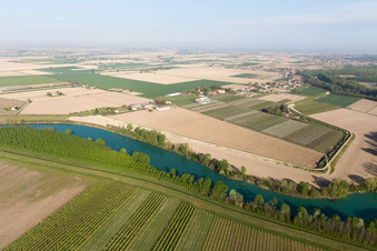 Aerial view of San Filippo in the state Veneto, Italy