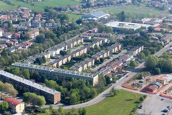 Aerial photograpy of San Vito al Tagliamento in the state Pordenone, Italy
